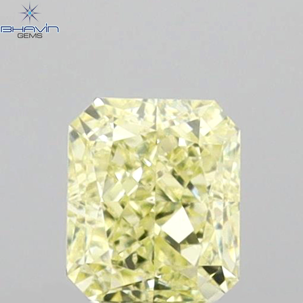 0.30 CT Radiant Shape Natural Diamond Yellow Color VS2 Clarity (3.91 MM)
