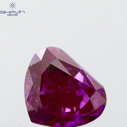 0.09 CT Heart Shape Natural Diamond Pink Color VS1 Clarity (2.49 MM)