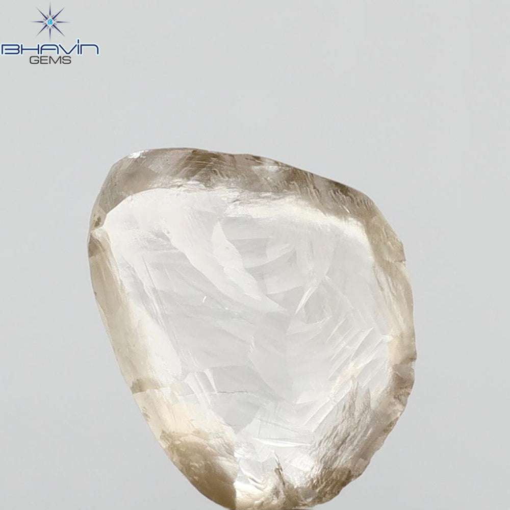 1.99 CT Rough Shape Natural Diamond Brown Color VS1 Clarity (11.58 MM)