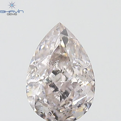 GIA Certified 0.50 CT Pear Diamond Pink Color Natural Loose Diamond (6.17 MM)