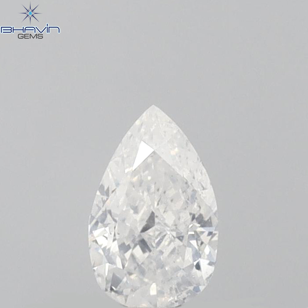 0.25 CT Pear Shape Natural Diamond White Color SI2 Clarity (4.72 MM)