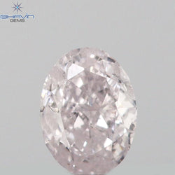 0.09 CT Oval Shape Natural Diamond Pink Color SI2 Clarity (3.31 MM)