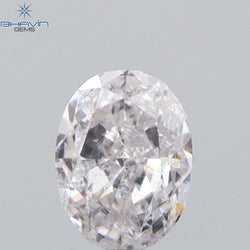 0.12 CT Oval Shape Natural Diamond Pink Color SI1 Clarity (3.50 MM)