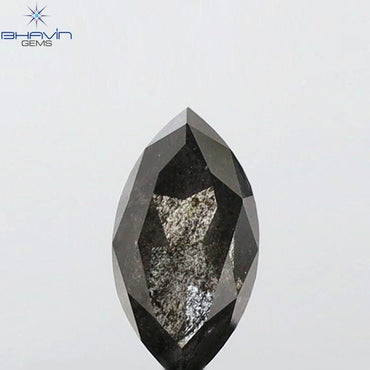 0.48 CT Marquise Shape Natural Loose Diamond Salt And pepper Color I3 Clarity (6.90 MM)
