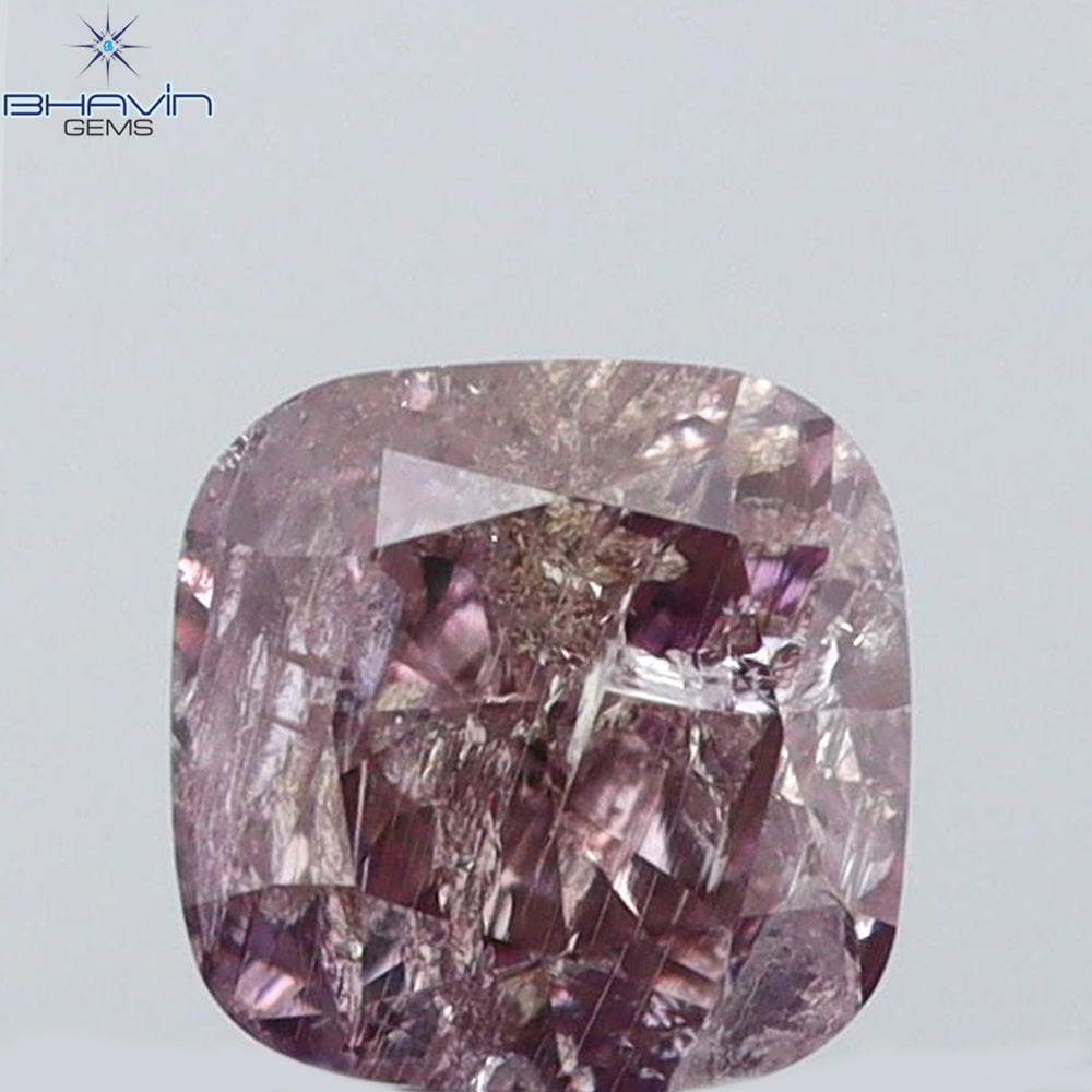0.22 CT Cushion Shape Natural Diamond Pink Color I3 Clarity (3.31 MM)