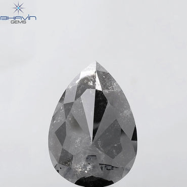 8.93 CT Pear Shape Natural Loose Diamond Salt And Pepper Color (18.10 MM)