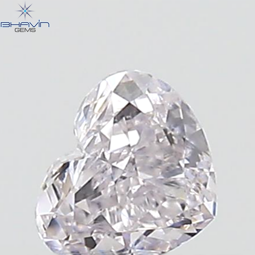 GIA Certified 0.25 CT Heart Diamond Pink Color Natural Loose Diamond (3.97 MM)