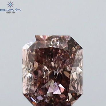 0.27 CT Radiant Shape Natural Diamond Pink Color SI2 Clarity (3.86 MM)