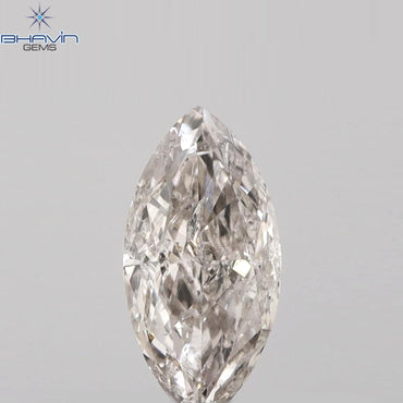 0.50 CT Marquise Shape Natural Loose Diamond Pink Color SI2 Clarity (7.68 MM)