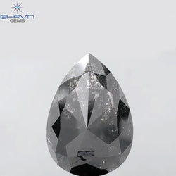 8.98 CT Pear Shape Natural Loose Diamond Salt And Pepper Color (18.30 MM)
