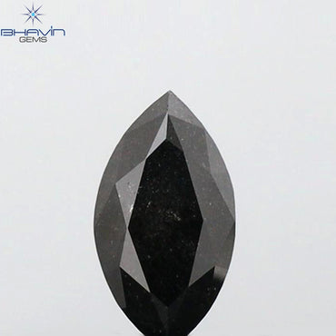 0.44 CT Marquise Shape Natural Loose Diamond Salt And pepper Color I3 Clarity (6.76 MM)