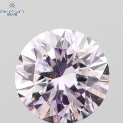 0.05 CT Round Shape Natural Diamond Pink Color VS2 Clarity (2.43 MM)