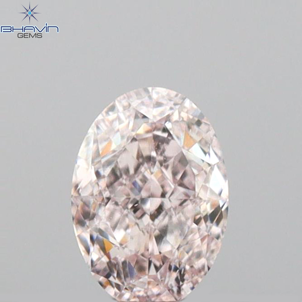 GIA Certified 0.40 CT Oval Shape Natural Diamond Pink Color (5.24 MM)