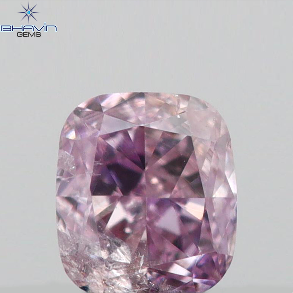 0.05 CT クッションシェイプ 天然ダイヤモンド ピンク色 I1 クラリティ (2.11 MM)