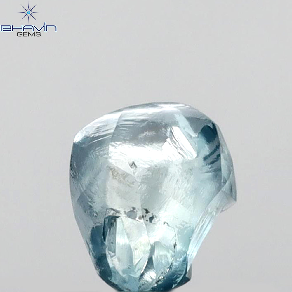 1.13 CT Rough Shape Enhanced Blue Color VS2 Clarity (6.33 MM)