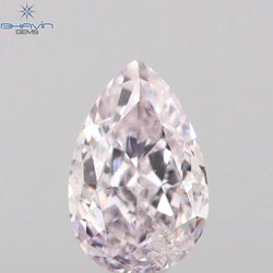 0.17 CT Pear Shape Natural Diamond Pink Color SI1 Clarity (4.40 MM)