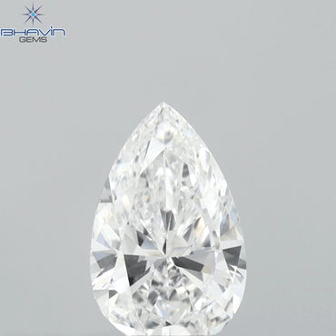 0.83 CT Pear Diamond Enhanced White (D) Color VVS1 Clarity (8.16 MM)