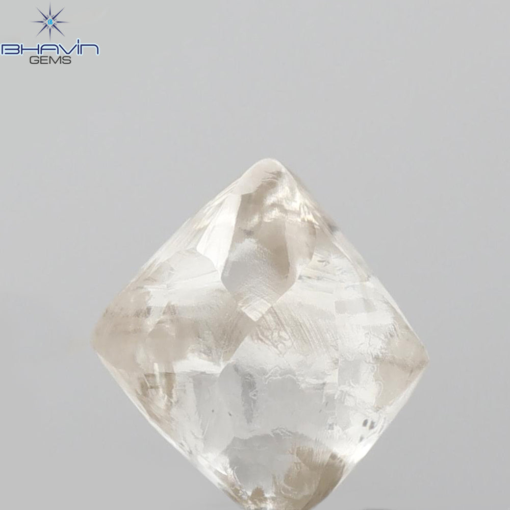 2.45 CT Rough Shape Natural Diamond White Color VS2 Clarity (6.68 MM)