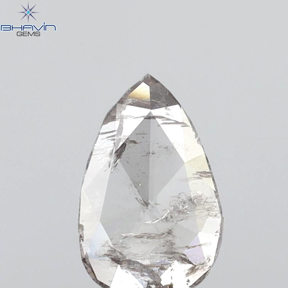 0.48 CT Pear Shape Natural Diamond Pink Color I2 Clarity (7.53 MM)