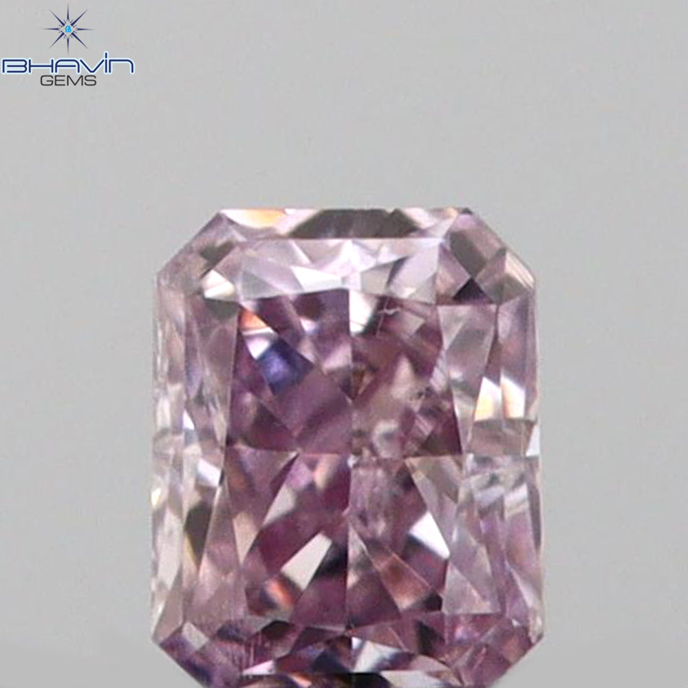 0.05 CT Radiant Shape Natural Diamond Pink Color VS2 Clarity (2.27 MM)