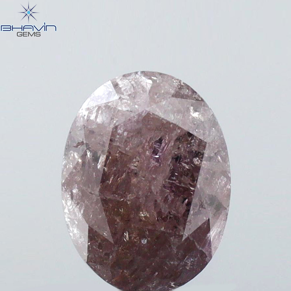 0.18 CT オーバル シェイプ ナチュラル ダイヤモンド ピンク カラー VS2 クラリティ (3.95 MM)
