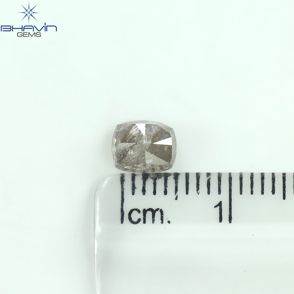 1.05 CT Cushion Shape Natural Diamond Pink Color I3 Clarity (6.08 MM)