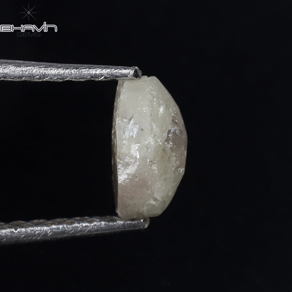 0.79 CT Uncut Shape White Natural Loose Diamond I3 Clarity (5.58 MM)