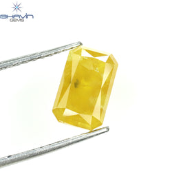 1.92 CT Radiant Shape Natural Diamond Yellow Color I3 Clarity (8.31 MM)