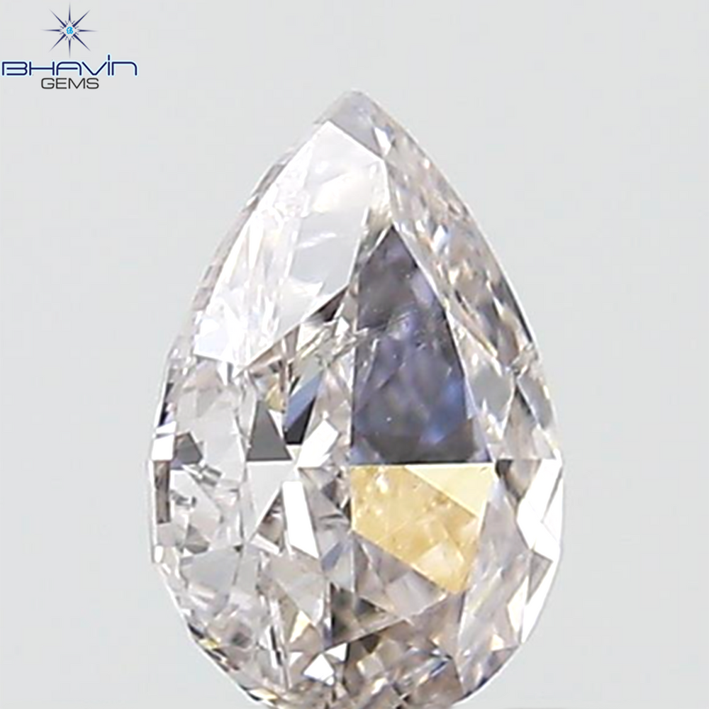 GIA Certified 0.50 CT Pear Diamond Pink Color Natural Loose Diamond (6.17 MM)