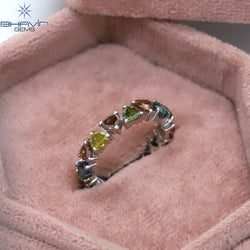 Heart Diamond Natural Diamond Ring Mix Color Gold Ring Engagement Ring