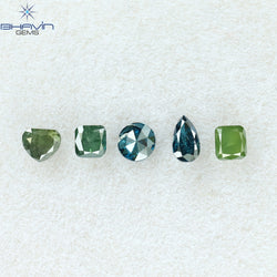 0.57 CT/5 PCS Mix Diamond Natural diamond Mix Diamond I3 Clarity (4.08 MM)
