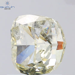 1.81 CT Cushion Shape Natural Diamond Yellow Color I2 Clarity (6.30 MM)