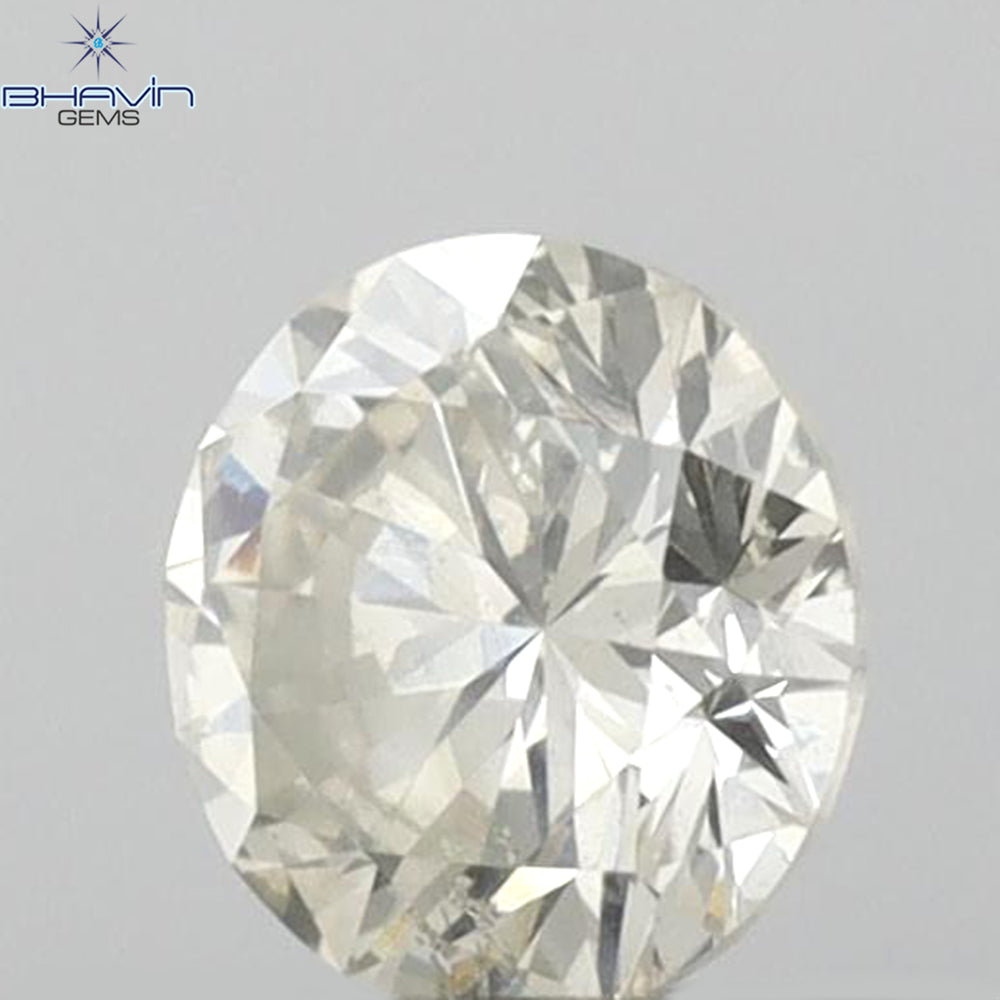 0.40 CT Round Shape Natural Loose Diamond White Color SI2 Clarity (4.68 MM)