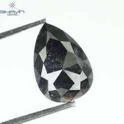 1.76 CT Pear Shape Natural Loose Diamond Black Color I3 Clarity (9.28 MM)