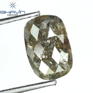 0.65 Oval Diamond Brown Color Natural Loose Diamond I3 Clarity (7.96 MM)