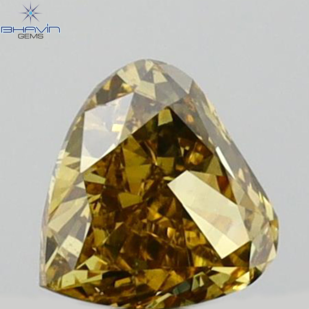 0.23 CT Heart Shape Natural Diamond Green (Chameleon) Color VS1 Clarity (4.00 MM)