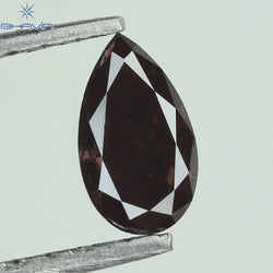0.27 CT Enhanced Pear Shape Natural Loose Diamond  Brown(Pink) Color VS2 Clarity (5.58 MM)