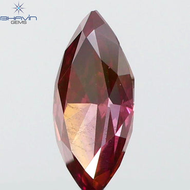 0.10 CT Marquise Shape Natural Loose Diamond Pink Color VS2 Clarity (4.32 MM)