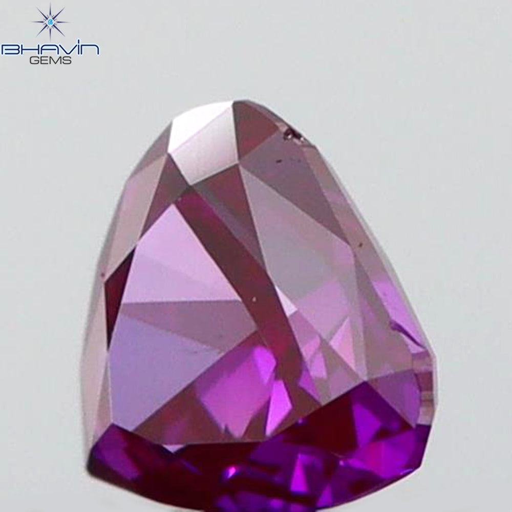 0.09 CT Heart Shape Enhanced Pink Color Natural Loose Diamond VS1 Clarity (2.60 MM)