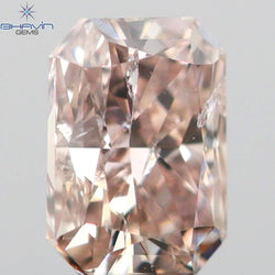 0.25 CT Radiant Shape Natural Diamond Pink Color SI2 Clarity (4.00 MM)