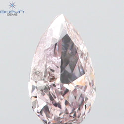 0.08 CT Pear Shape Natural Diamond Pink Color SI2 Clarity (3.69 MM)