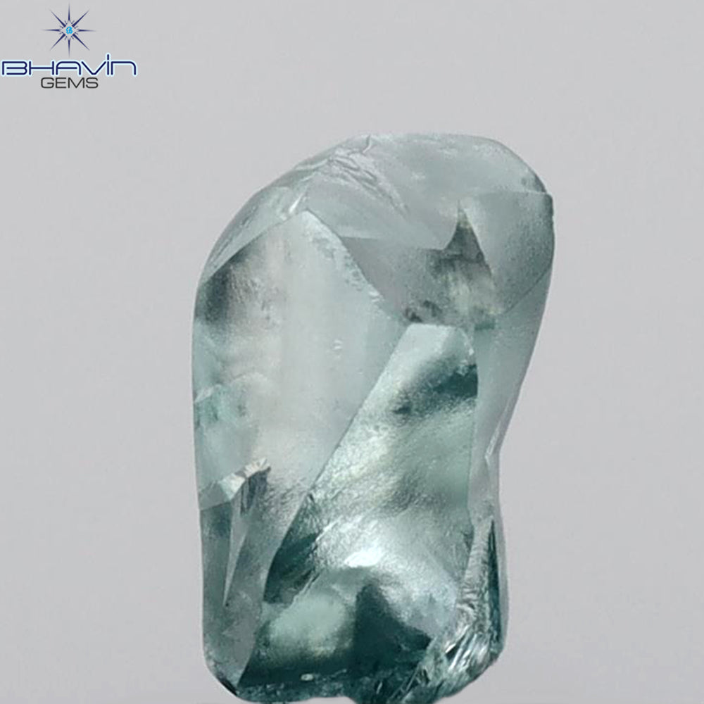 1.12 CT Rough Shape Enhanced Blue Color VS2 Clarity (7.75 MM)