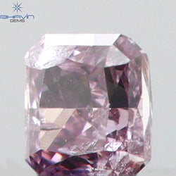 0.05 CT Radiant Shape Natural Diamond Pink Color SI2 Clarity (2.00 MM)