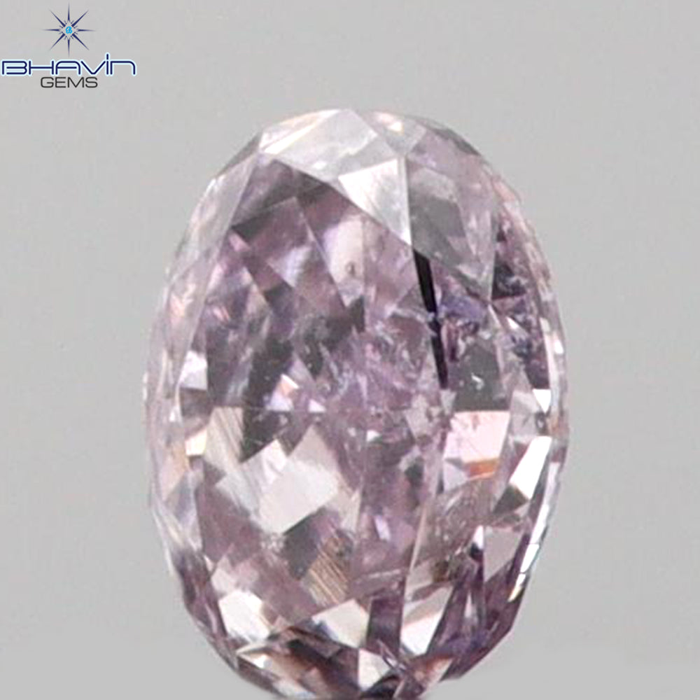 0.05 CT Oval Shape Natural Diamond Pink Color SI1 Clarity (2.48 MM)