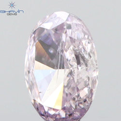 0.09 CT Oval Shape Natural Diamond Pink Color SI2 Clarity (3.38 MM)