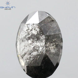0.72 CT Oval Shape Natural Diamond Salt And Papper Color I3 Clarity (6.62 MM)