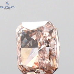 0.35 CT Radiant Shape Natural Diamond Pink Color I1 Clarity (4.22 MM)