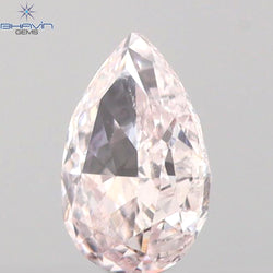 0.23 CT Pear Shape Natural Diamond Pink Color SI2 Clarity (4.80 MM)