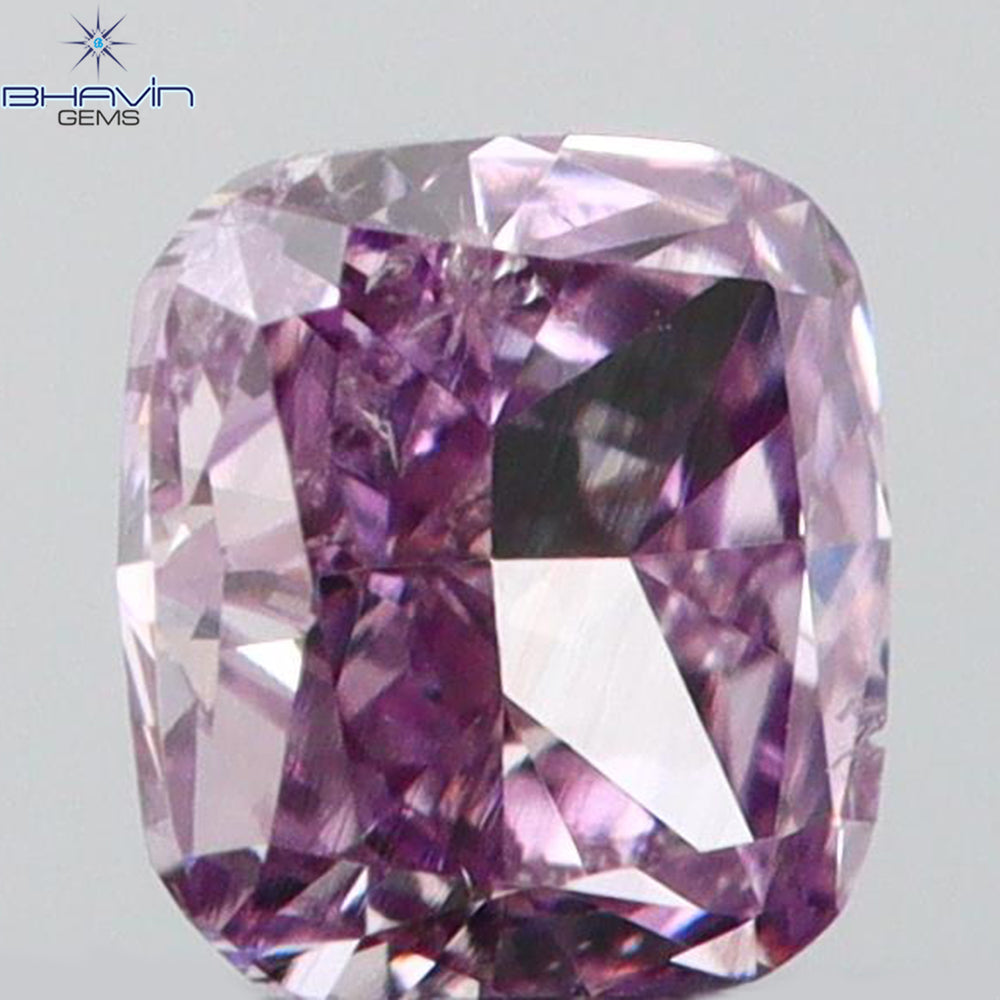 0.15 CT Cushion Shape Natural Diamond Pink Color VS2 Clarity (3.16 MM)