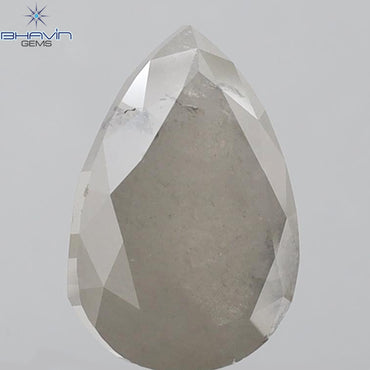 7.39 CT Pear Shape Natural Diamond White Color I3 Clarity (15.50 MM)